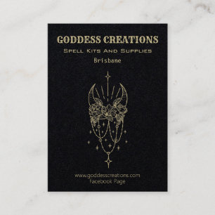 Spelletjes voor heks visitekaartje