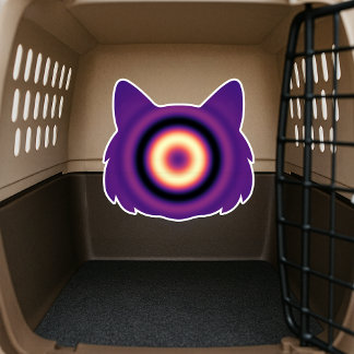 Spelletjes voor katten: Verlegen poesje (Kalmerend Sticker