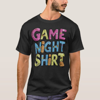 Spelletjesavond Bordspel Speler Tafelblad Grappig T-shirt