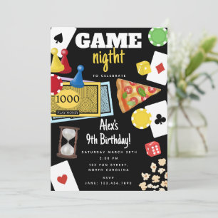Spelletjesavond Bordspellen Snacks Verjaardag Kaart