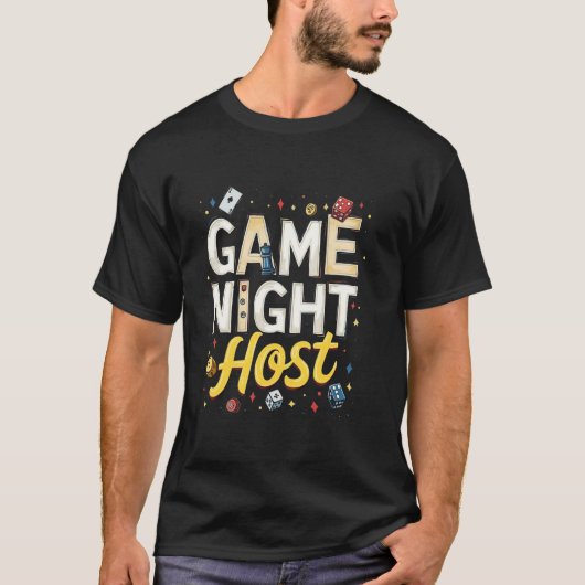 Spelletjesavond Host T-shirt (Voorkant)