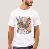 Spelletjesavond  t-shirt (Voorkant)