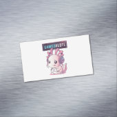 SpelletjesOlotl - Axolotl Gamer Magnetisch Visitekaartje (Voorbeeld)
