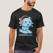 SpelletjesOlotl Video Gamer Axolotl Gaming T-shirt (Voorkant)
