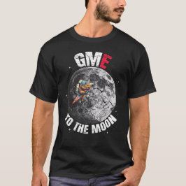 SpelletjesStop naar de maan GME Meme voorraad T-shirt