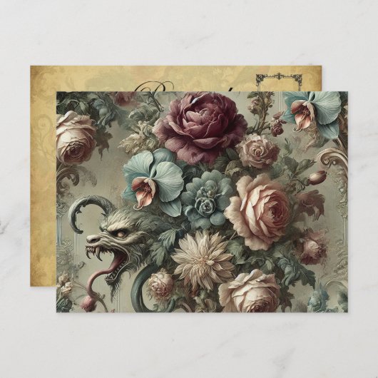 Spellhound - Gotisch Victoriaans Feestdagenkaart (Voorkant / Achterkant)