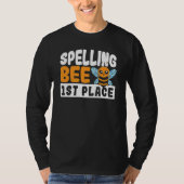 Spelling Bee 1st Place School Spelling Bee T-shirt (Voorkant)