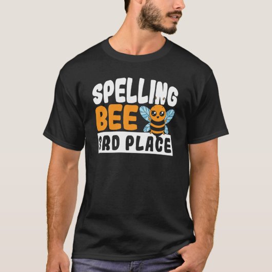 Spelling Bee 3rd Place School Spelling Bee T-shirt (Voorkant)