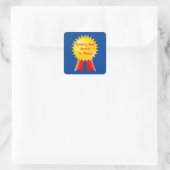 Spelling Bee Award 1e plaats Homeschool Vierkante Sticker (Tas)