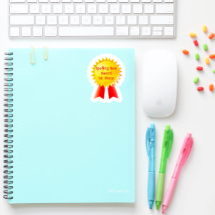 Spelling Bee Award 1e plaats Vierkante Sticker