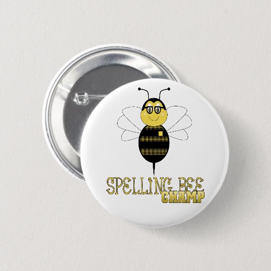 Spelling Bee Champ Button (Voorkant /achterkant)