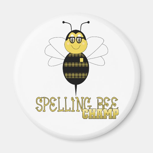 Spelling Bee Champ Magnet (Voorkant)
