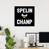 Spelling Bee Champ Poster (Thuiskantoor)