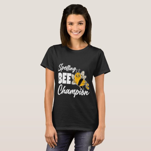Spelling Bee Champ T-shirt (Voorkant volledig)