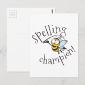 Spelling Bee Champion Briefkaart (Voorkant / Achterkant)
