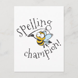 Spelling Bee Champion Briefkaart