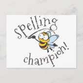 Spelling Bee Champion Briefkaart (Voorkant)