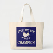 Spelling Bee Champion Grote Tote Bag (Voorkant)