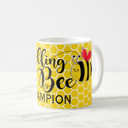 Spelling Bee Champion prijs 1e runner up Koffiemok (Voorkant rechts)