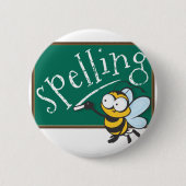 Spelling Bee Champion Ronde Button 5,7 Cm (Voorkant)