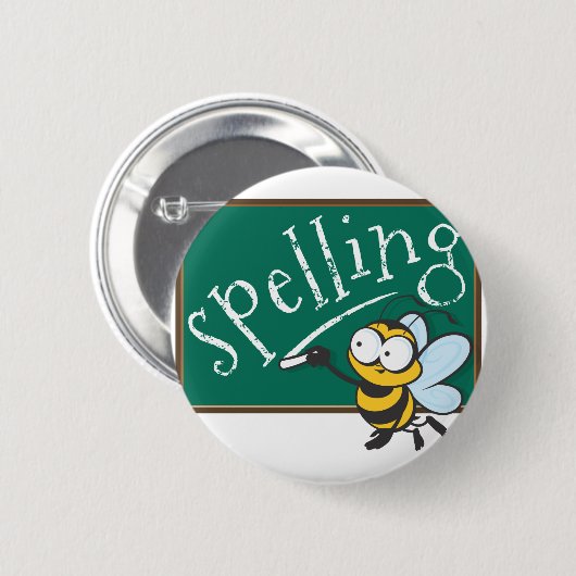 Spelling Bee Champion Ronde Button 5,7 Cm (Voorkant /achterkant)