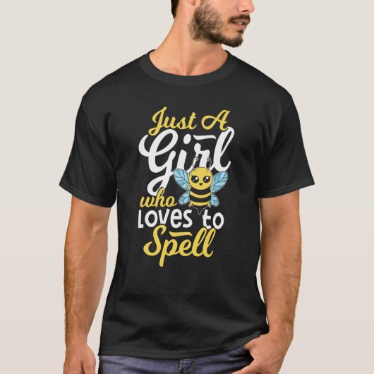 Spelling Bee Comeptition Winner Girl Spelling Bee T-shirt (Voorkant)