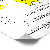 Spelling Bee Deelnemer Certificaat voor Kinderen Poster (Hoek)