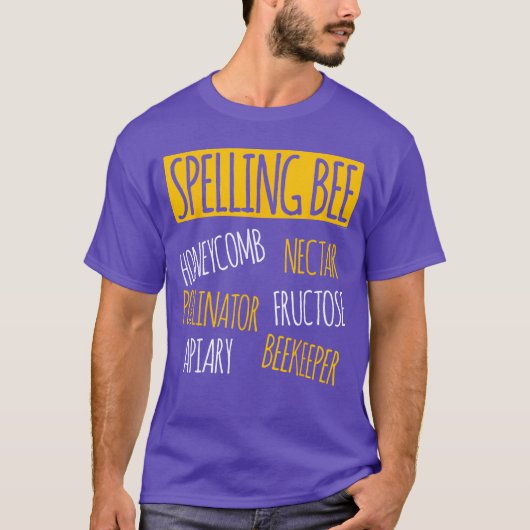 Spelling Bee Grappig Halloween Pun Kostuum Imker T-shirt (Voorkant)