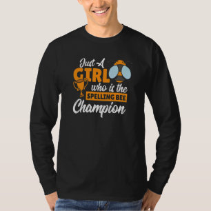 Spelling Bee-meisje Competitieve Speller Woordnerd T-shirt