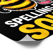 Spelling bee team competitie team school wedstrijd poster (Hoek)