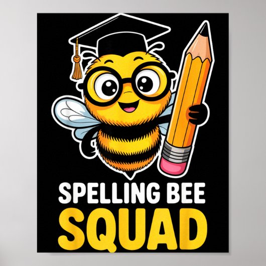 Spelling bee team competitie team school wedstrijd poster (Voorkant)