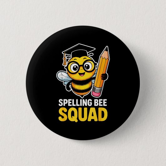 Spelling bee team competitie team school wedstrijd ronde button 5,7 cm (Voorkant)