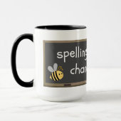 Spelling bijen Champeon Misspelling Humor Mok (Links)