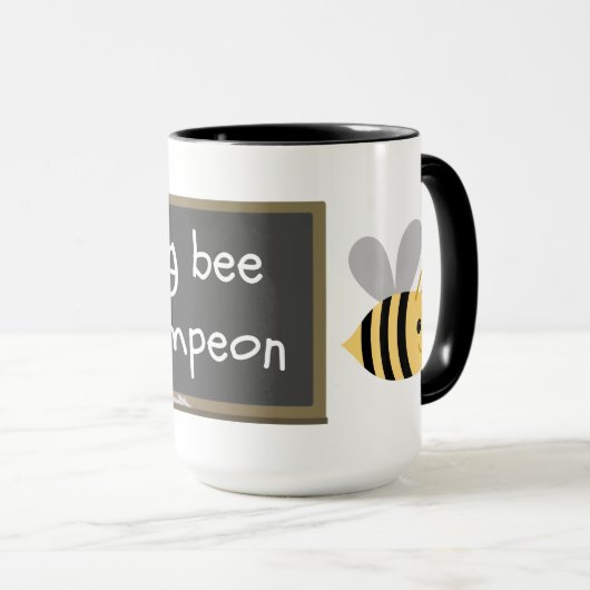 Spelling bijen Champeon Misspelling Humor Mok (Voorkant rechts)