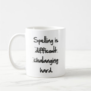 Spelling is harde koffie-Mok Koffiemok