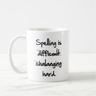 Spelling is harde koffie-Mok Koffiemok