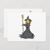 Spelling van heks briefkaart (Voorkant / Achterkant)