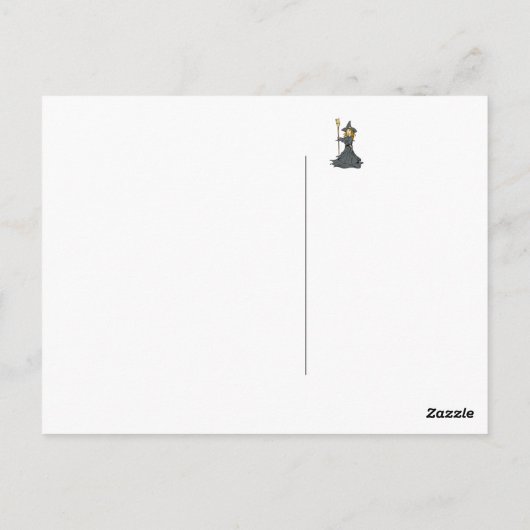 Spelling van heks briefkaart (Achterkant)