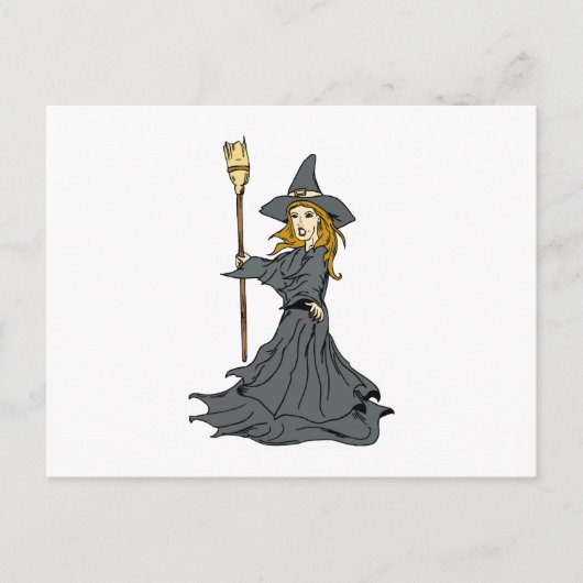 Spelling van heks briefkaart (Voorkant)