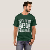 Spelling van het woord geweldige impliceert teamwo t-shirt (Voorkant volledig)