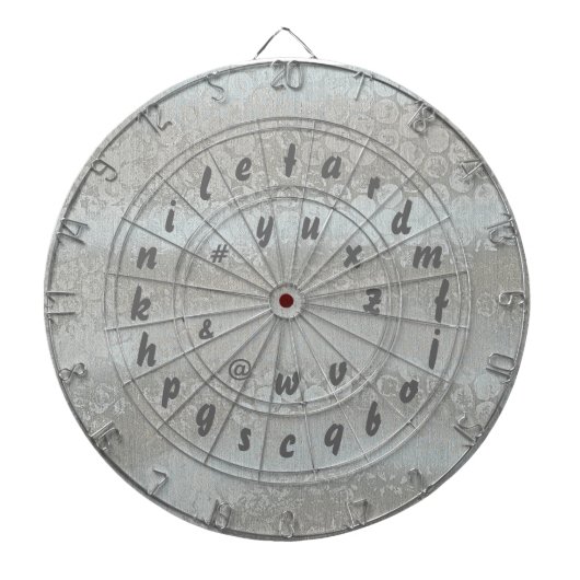Spelling Word Spel Alfabet Dart Board Dartbord (Voorkant)