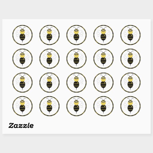 SpellingBee Bumble Bee Sticker (Vel)