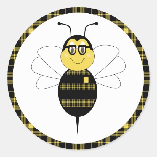 SpellingBee Bumble Bee Sticker (Voorkant)