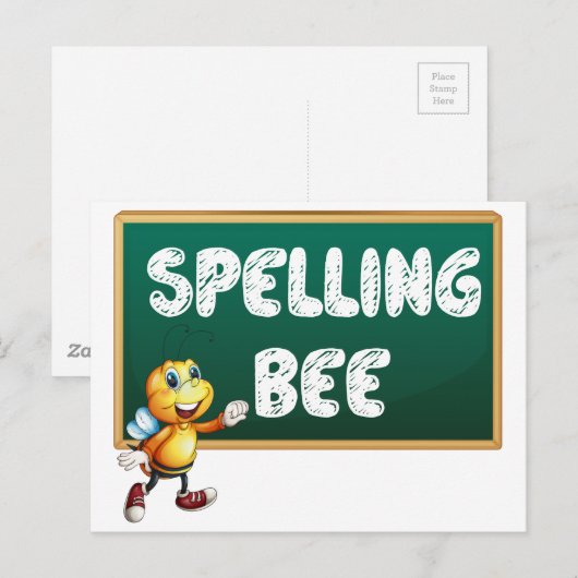 Spellingbij Briefkaart (Voorkant / Achterkant)