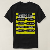 Spellingbijen Funny Pun Halloween Costume for Teac T-shirt (Design voorkant)