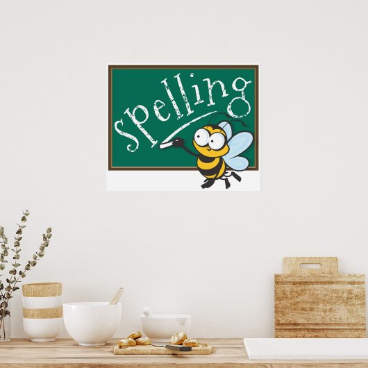 Spellingbijen Poster (Keuken)
