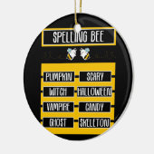 Spellingbijen Pun Halloween Costume voor leraren Keramisch Ornament (Links)