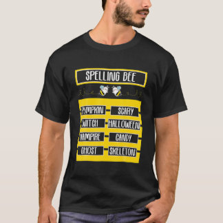 Spellingbijen pun Halloween Costume voor leraren T-shirt