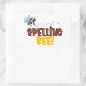 Spellingbijen Rechthoekige Sticker (Tas)