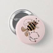 Spellingbijenoverhemden en -cadeaus ronde button 5,7 cm (Voorkant /achterkant)